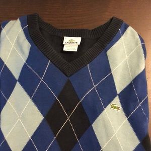 lacoste argyle sweater